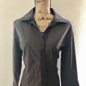 Blouse color Brown size 14 brand Talbots